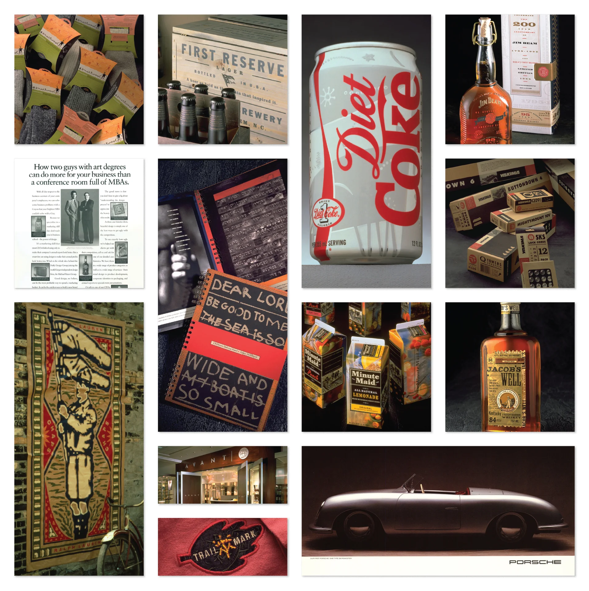 Selected Duffy brand identities and logo design